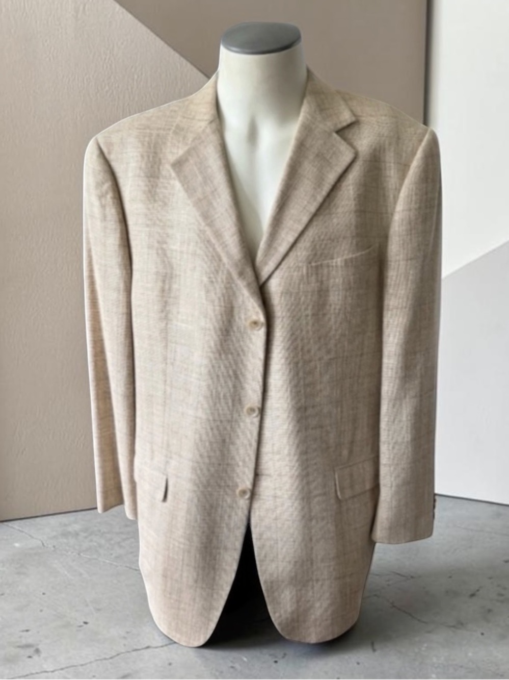 Ermenegildo Zegna Soft Half Lined Silk Wool Lightweight Sport Coat
